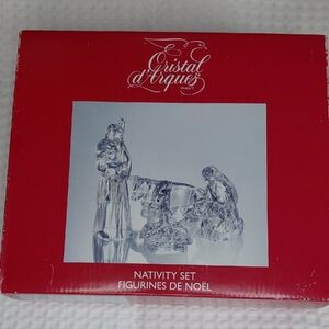 Cristal d'Arques Crystal Nativity Set De Noel